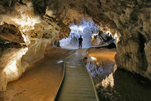 Boardwalk Spellbound cave Waitomo